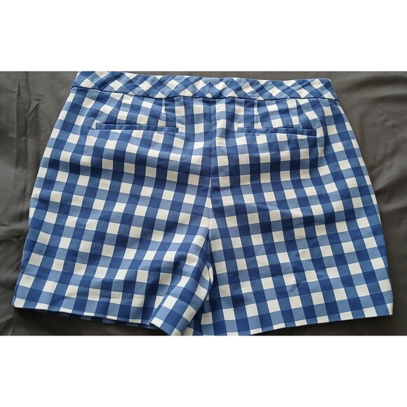Boden Richmond Blue & White Checkered Shorts 4‎ '' size 8 - Picture 4 of 10